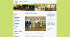 Desktop Screenshot of aerztehaus-suedhang.de